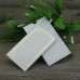 White Pocket Invitation Card Rectangle Foil Printing Wedding Card Simple Style